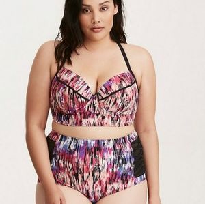 Torrid Mirage Print Underwire Bikini Top & Bottom
